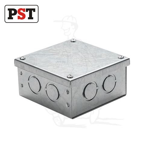 steel distribution box|galvanised adaptable box with knockouts.